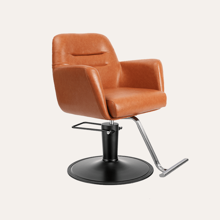 Keller International Gemma Salon Chair Camel / Black / Chrome DSP-KEL-APCHR-K1126-T-CAMEL