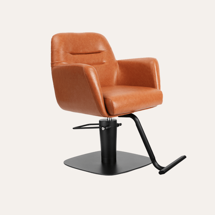 Keller International Gemma Salon Chair Camel / Square Black +$19 / Black +$19 DSP-KEL-APCHR-K1126-T-CAMEL