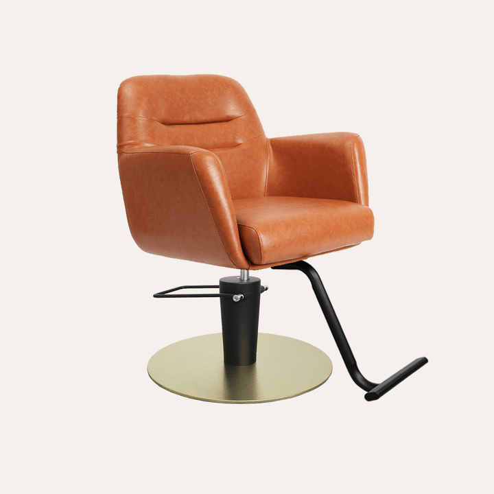Keller International Gemma Salon Chair Camel / Gold +$19 *Special Care Instructions* / Black +$19 DSP-KEL-APCHR-K1126-T-CAMEL