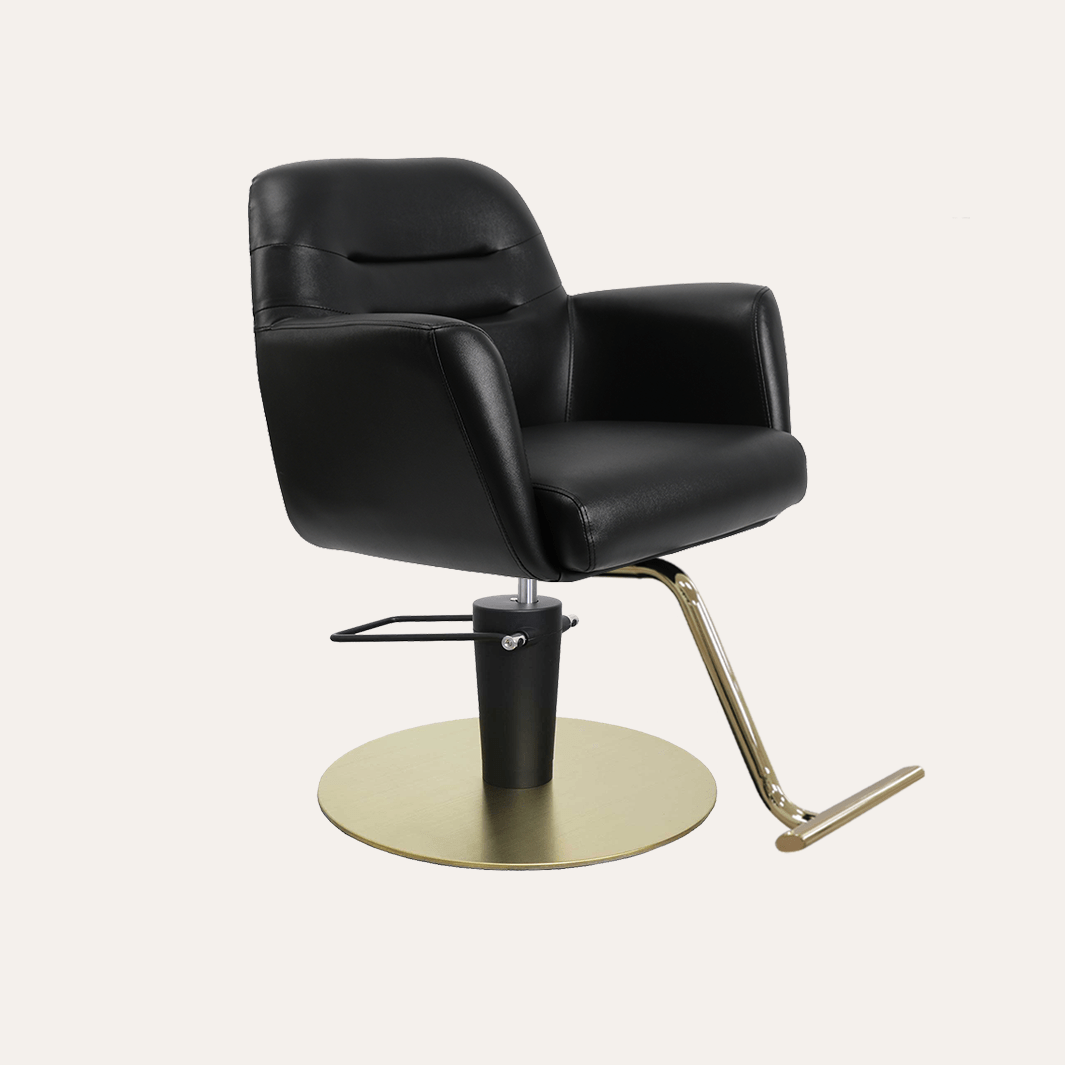 Keller International Gemma Salon Chair Black / Gold +$19 *Special Care Instructions* / Gold +$29 DSP-KEL-APCHR-K1126-T-BLACK
