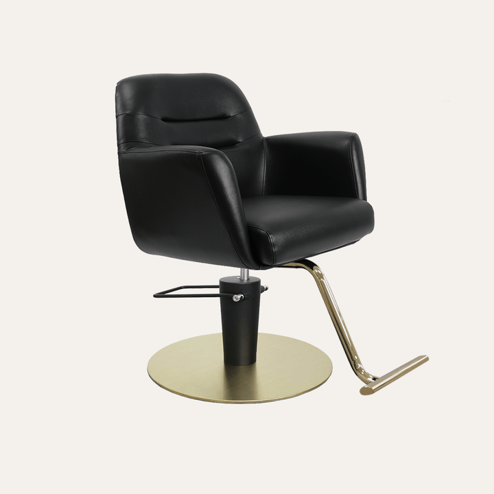 Keller International Gemma Salon Chair Black / Gold +$19 *Special Care Instructions* / Gold +$29 DSP-KEL-APCHR-K1126-T-BLACK