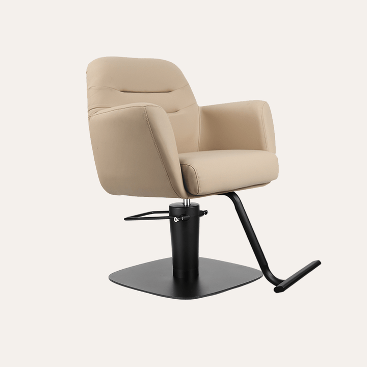 Keller International Gemma Salon Chair Cashmere / Square Black +$19 / Black +$19 DSP-KEL-APCHR-K1126-T-CASHMERE