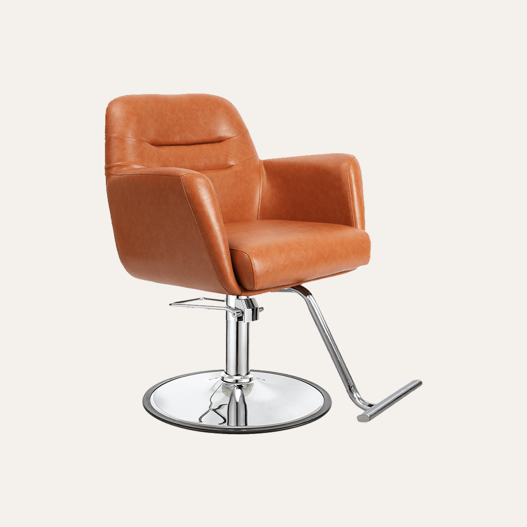 Keller International Gemma Salon Chair Camel / G2 / Chrome DSP-KEL-APCHR-K1126-T-CAMEL-0