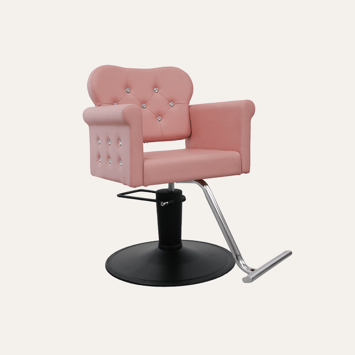 Keller International Glam Ii Salon Chair Pink / Black / Chrome DSP-KEL-APCHR-K1168C-T-PINK