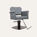 Keller International GLAM II Salon Chair Grey / Square Black +$19 / Chrome DSP-KEL-APCHR-K1168C-T-GREY