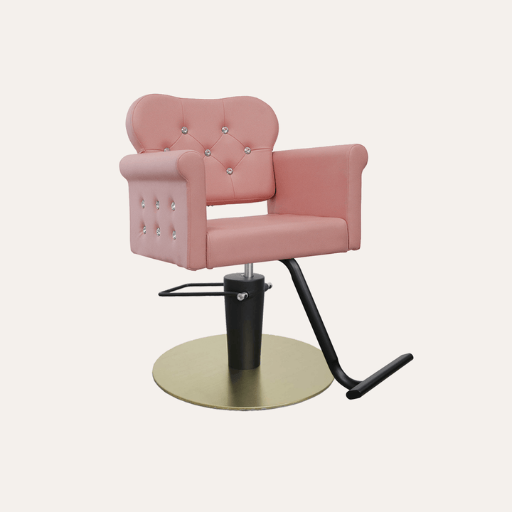 Keller International Glam Ii Salon Chair Pink / Gold +$19 *Special Care Instructions* / Black +$19 DSP-KEL-APCHR-K1168C-T-PINK