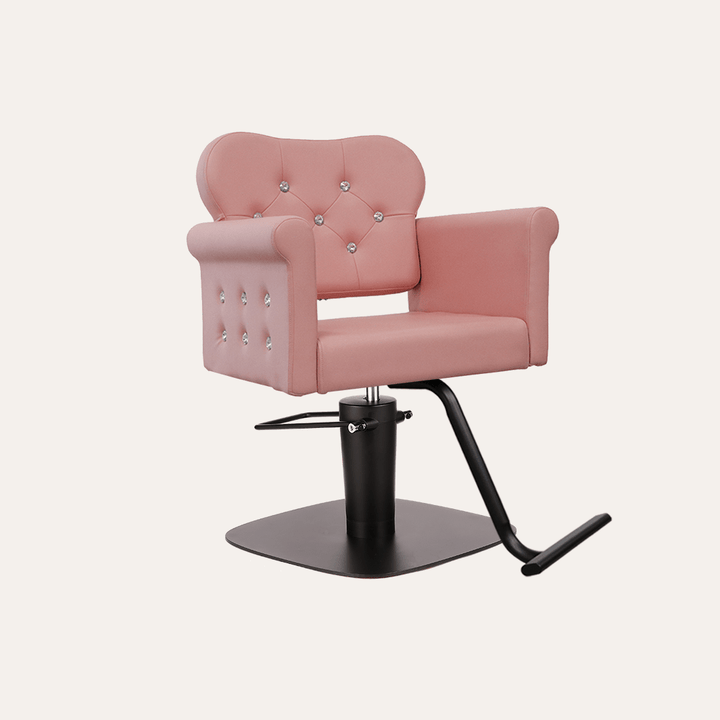 Keller International Glam Ii Salon Chair Pink / Square Black +$19 / Black +$19 DSP-KEL-APCHR-K1168C-T-PINK