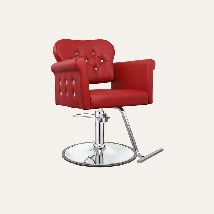 Keller International Glam Ii Salon Chair Red / G2 / Chrome DSP-KEL-APCHR-K1168C-T-RED