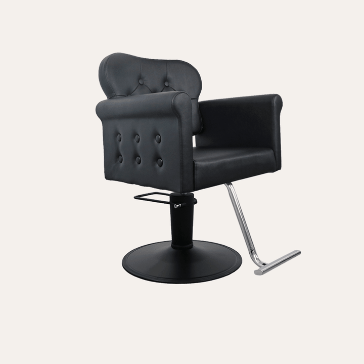 Keller International Glam Salon Chair Black / Chrome DSP-KEL-APCHR-K1168-T-BLACK