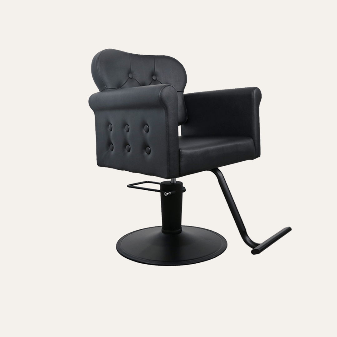 Keller International Glam Salon Chair Black / Black +$19 DSP-KEL-APCHR-K1168-T-BLACK