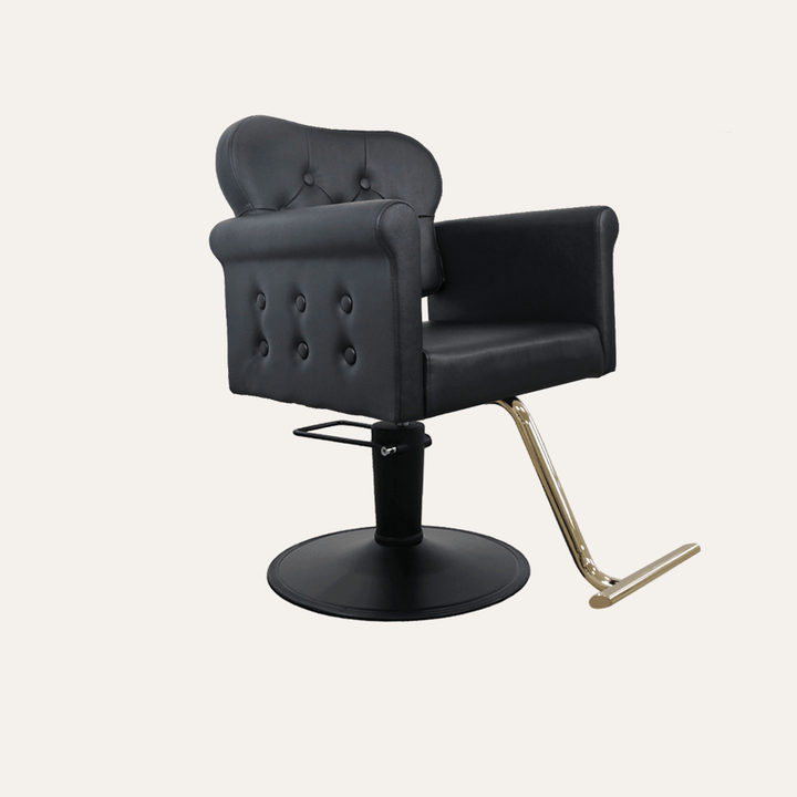Keller International Glam Salon Chair Black / Gold +$29 DSP-KEL-APCHR-K1168-T-BLACK