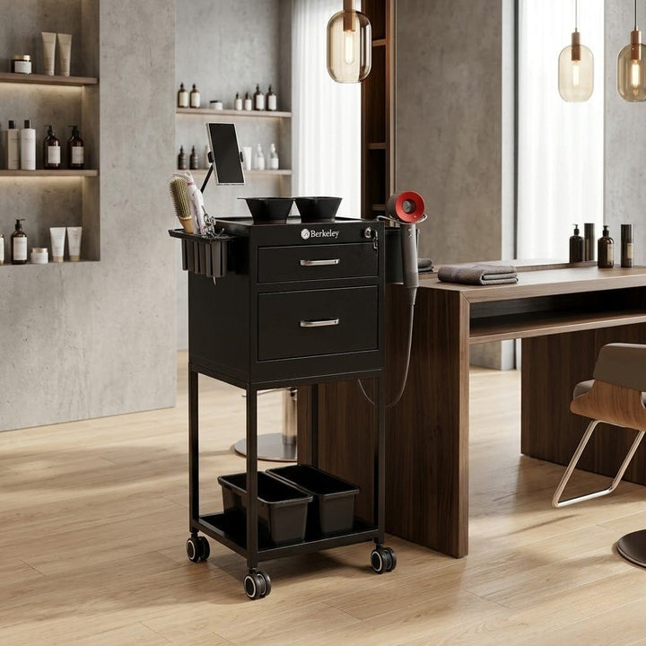 Berkeley GLIDER Pro Metal Trolley With 2 Magnetic Bowls KIN-TRLY-201