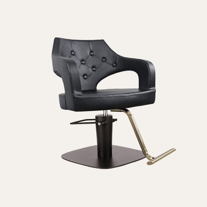 Keller International Glitz Salon Chair Black / Square Black +$19 / Gold +$29 DSP-KEL-APCHR-K1167-T-BLACK