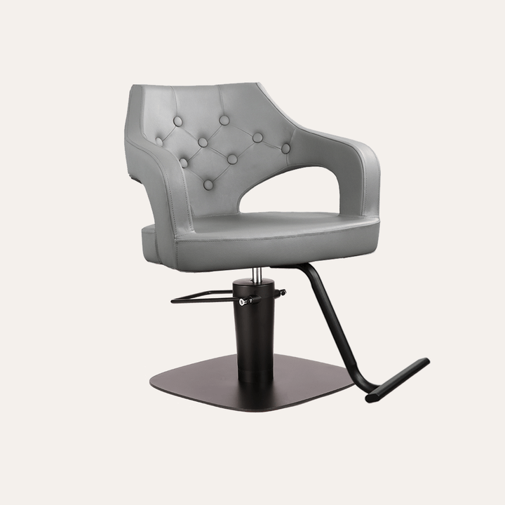Keller International Glitz Salon Chair Grey / Square Black +$19 / Black +$19 DSP-KEL-APCHR-K1167-T-GREY
