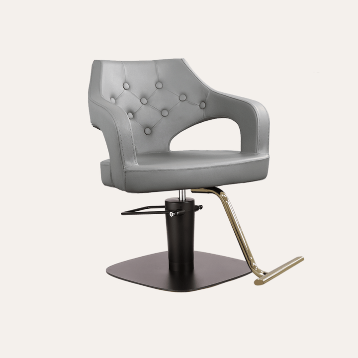 Keller International Glitz Salon Chair Grey / Square Black +$19 / Gold +$29 DSP-KEL-APCHR-K1167-T-GREY