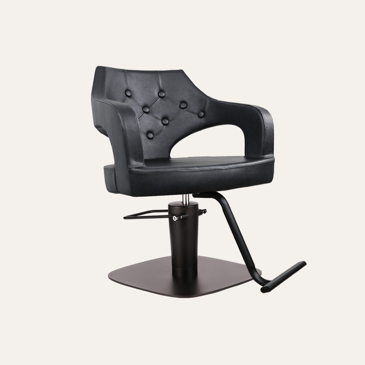 Keller International Glitz Salon Chair Black / Square Black +$19 / Black +$19 DSP-KEL-APCHR-K1167-T-BLACK