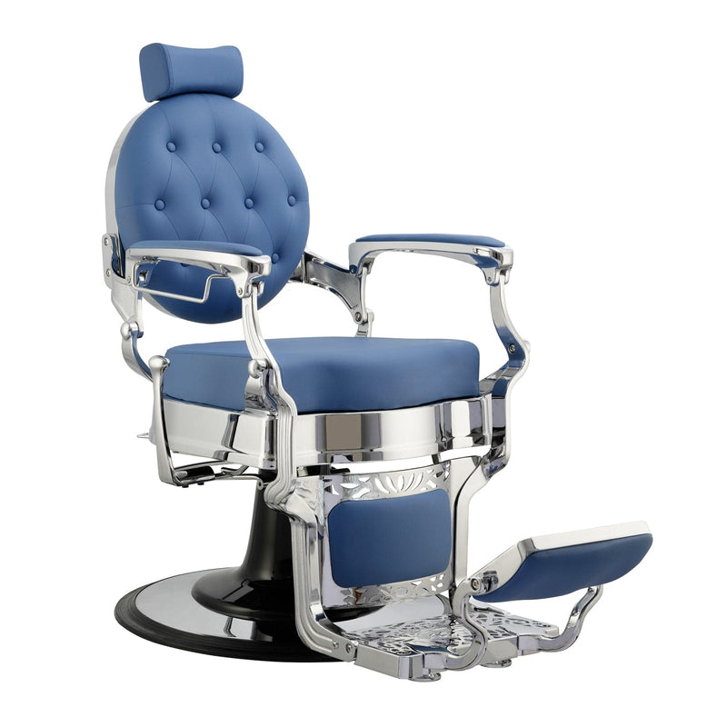 Berkeley Truman Barber Chair Blue/Silver HON-BBCHR-52024-BLUSIL