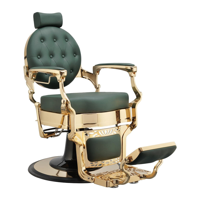 Berkeley Truman Barber Chair Green/Gold HON-BBCHR-52024-GRNGLD