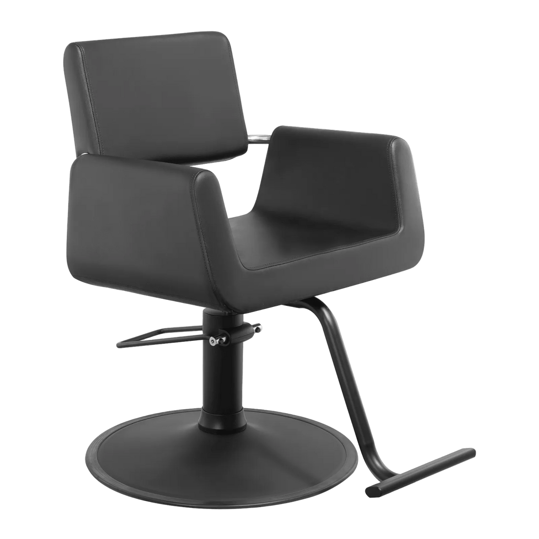 Berkeley ARON Modern Salon Styling Chair All Black / A-15 Pump (450 Lbs support) HON-SYCHR-6971-BLKBLK