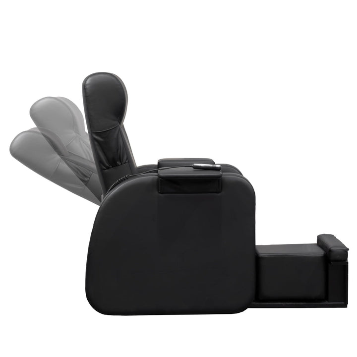 Mayakoba PediPlush Lounge Non-Plumbing Pedicure Chair HZH-NPSPA-1011-BLK