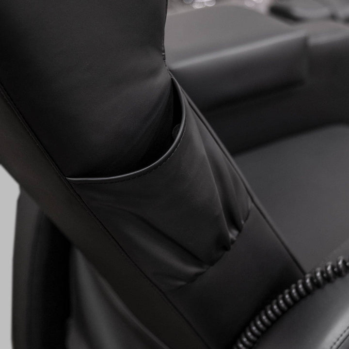 Mayakoba PediPlush Lounge Non-Plumbing Pedicure Chair HZH-NPSPA-1011-BLK