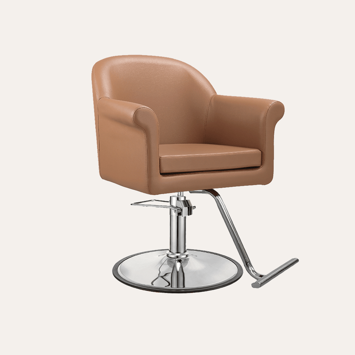 Keller International Hudson Salon Chair Cappuccino / G2 / Chrome DSP-KEL-APCHR-K1127-T-CAPPUCCINO