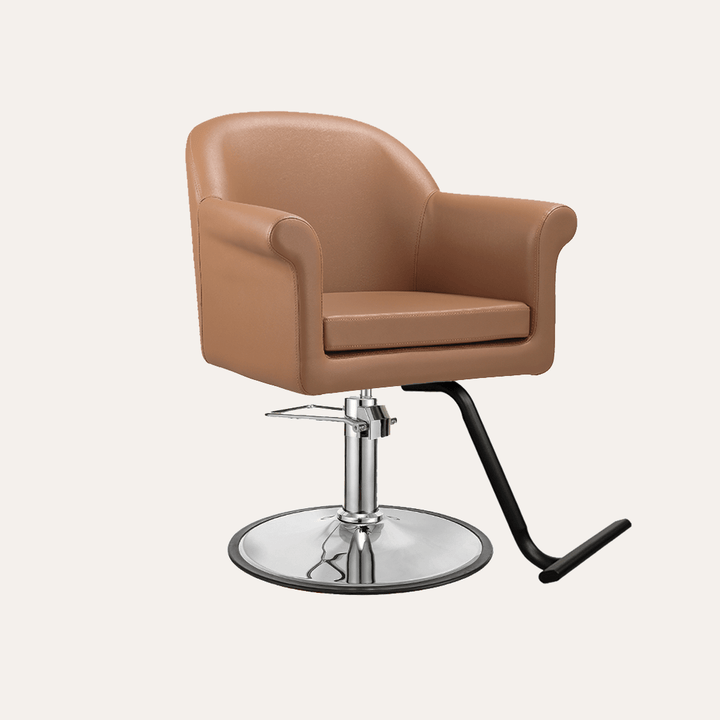 Keller International Hudson Salon Chair Cappuccino / G2 / Black +$19 DSP-KEL-APCHR-K1127-T-CAPPUCCINO