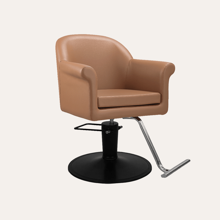 Keller International Hudson Salon Chair Cappuccino / Black / Chrome DSP-KEL-APCHR-K1127-T-CAPPUCCINO