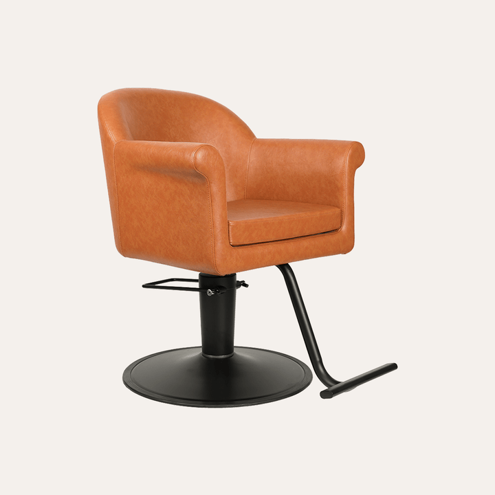 Keller International Hudson Salon Chair Camel / Black / Black +$19 DSP-KEL-APCHR-K1127-T-CAMEL