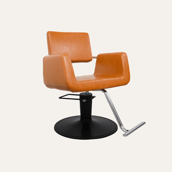 Keller International Illusion Salon Chair Camel / Black / Chrome DSP-KEL-APCHR-K1139-T-CAMEL