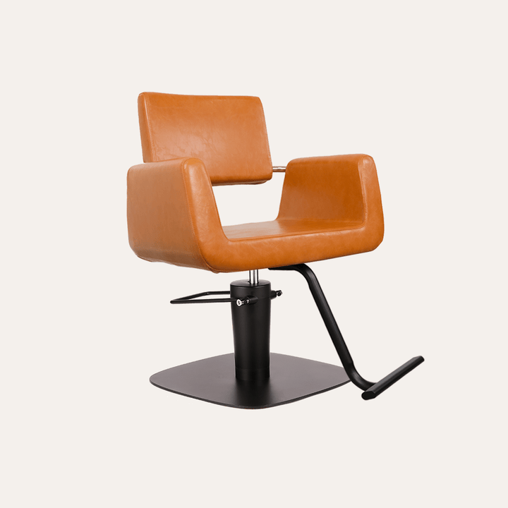 Keller International Illusion Salon Chair Camel / Square Black+$19 / Black +$19 DSP-KEL-APCHR-K1139-T-CAMEL