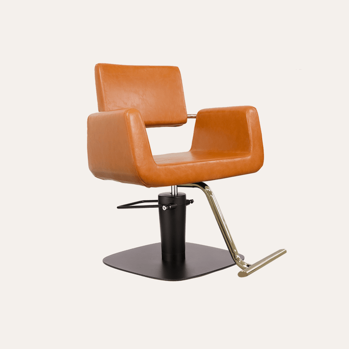 Keller International Illusion Salon Chair Camel / Square Black+$19 / Gold +$29 DSP-KEL-APCHR-K1139-T-CAMEL