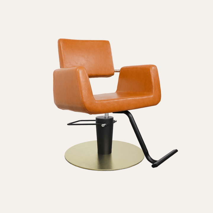 Keller International Illusion Salon Chair Camel / Gold +$19 *Special Care Instructions* / Black +$19 DSP-KEL-APCHR-K1139-T-CAMEL