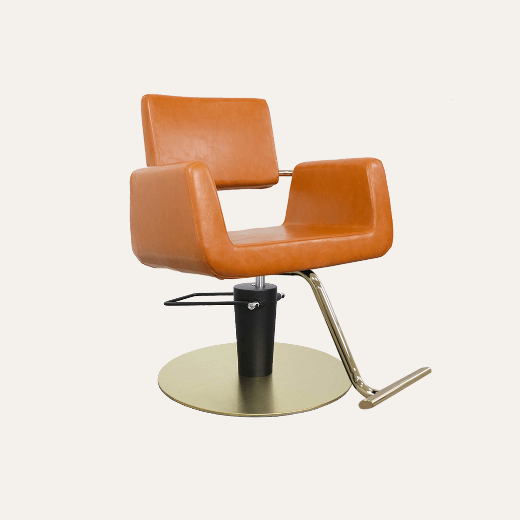 Keller International Illusion Salon Chair Camel / Gold +$19 *Special Care Instructions* / Gold +$29 DSP-KEL-APCHR-K1139-T-CAMEL