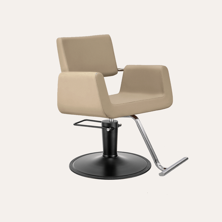 Keller International Illusion Salon Chair Cashmere / Black / Chrome DSP-KEL-APCHR-K1139-T-CASHMERE