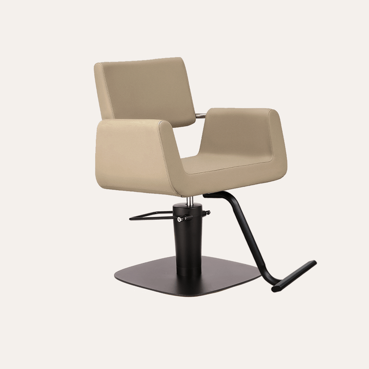 Keller International Illusion Salon Chair Cashmere / Square Black+$19 / Black +$19 DSP-KEL-APCHR-K1139-T-CASHMERE