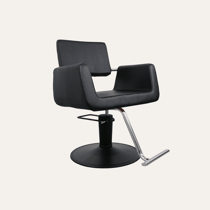 Keller International Illusion Salon Chair Black / Black / Chrome DSP-KEL-APCHR-K1139-T-BLACK