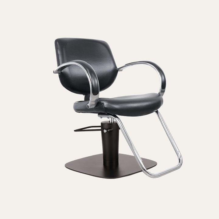 Keller International Movement Salon Chair Square Black +$19 DSP-KEL-APCHR-K1039-BLACK
