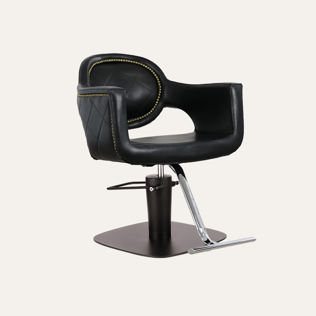Keller International Juliet Salon Chair Square Black +$19 DSP-KEL-APCHR-K1177-T-BLACK