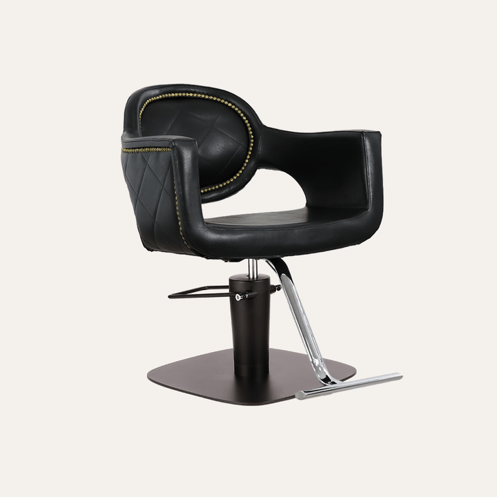 Keller International Juliet Salon Chair Square Black +$19 DSP-KEL-APCHR-K1177-T-BLACK