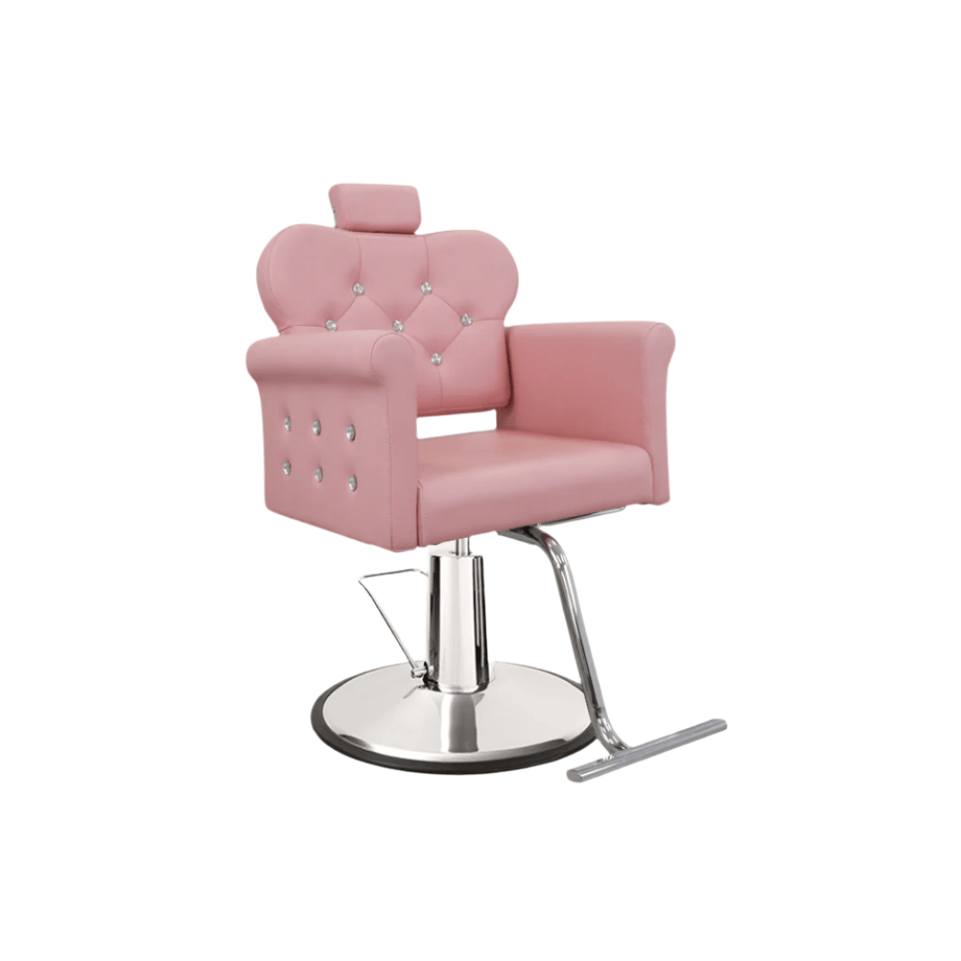 Keller International Glam II All Purpose Chair Pink / Standard HG1 Base / Chrome DSP-KEL-APCHR-K1268C-T-PINK