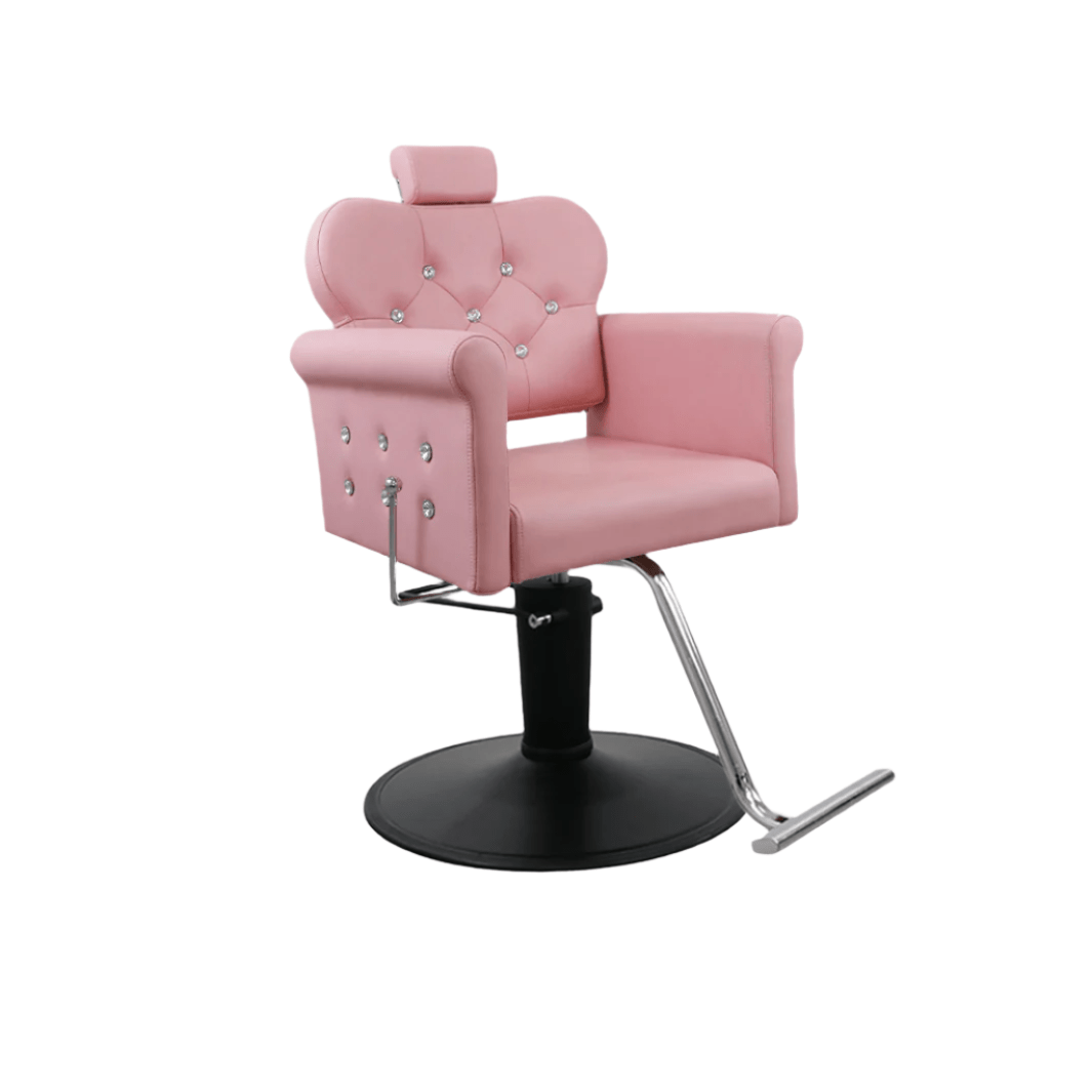 Keller International Glam II All Purpose Chair Pink / Black / Chrome DSP-KEL-APCHR-K1268C-T-PINK