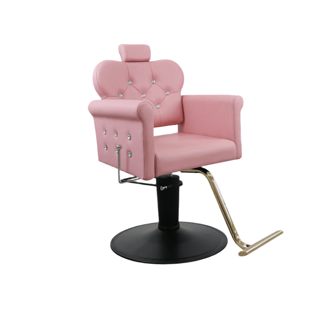 Keller International Glam II All Purpose Chair Pink / Black / Gold +$29 DSP-KEL-APCHR-K1268C-T-PINK