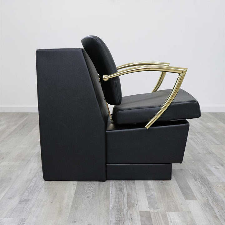 Keller International Manhattan Gold Dryer Chair DSP-KEL-DRY-K1311-BLACK-GOLD