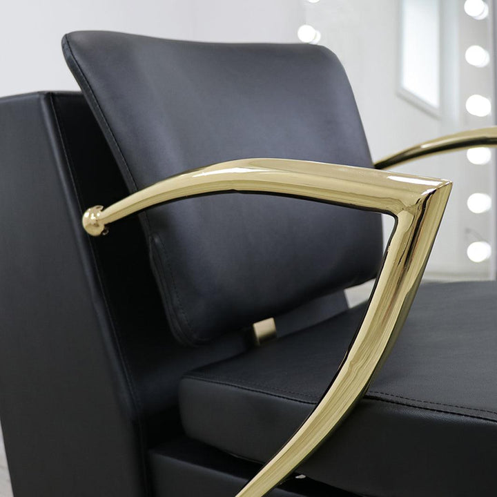 Keller International Manhattan Gold Dryer Chair DSP-KEL-DRY-K1311-BLACK-GOLD