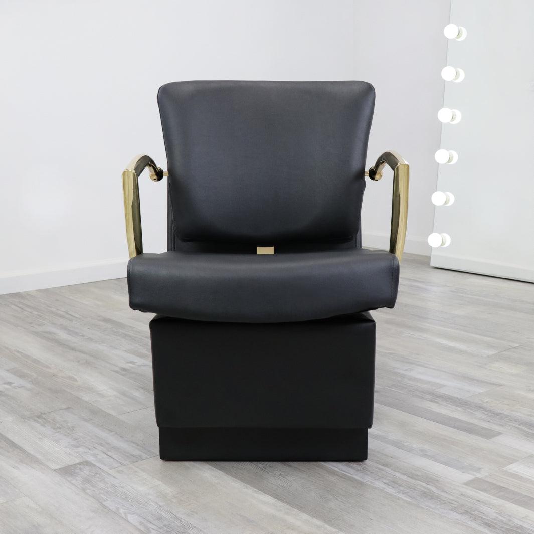 Keller International Manhattan Gold Dryer Chair DSP-KEL-DRY-K1311-BLACK-GOLD