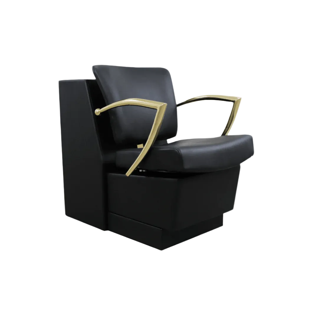 Keller International Manhattan Gold Dryer Chair DSP-KEL-DRY-K1311-BLACK-GOLD