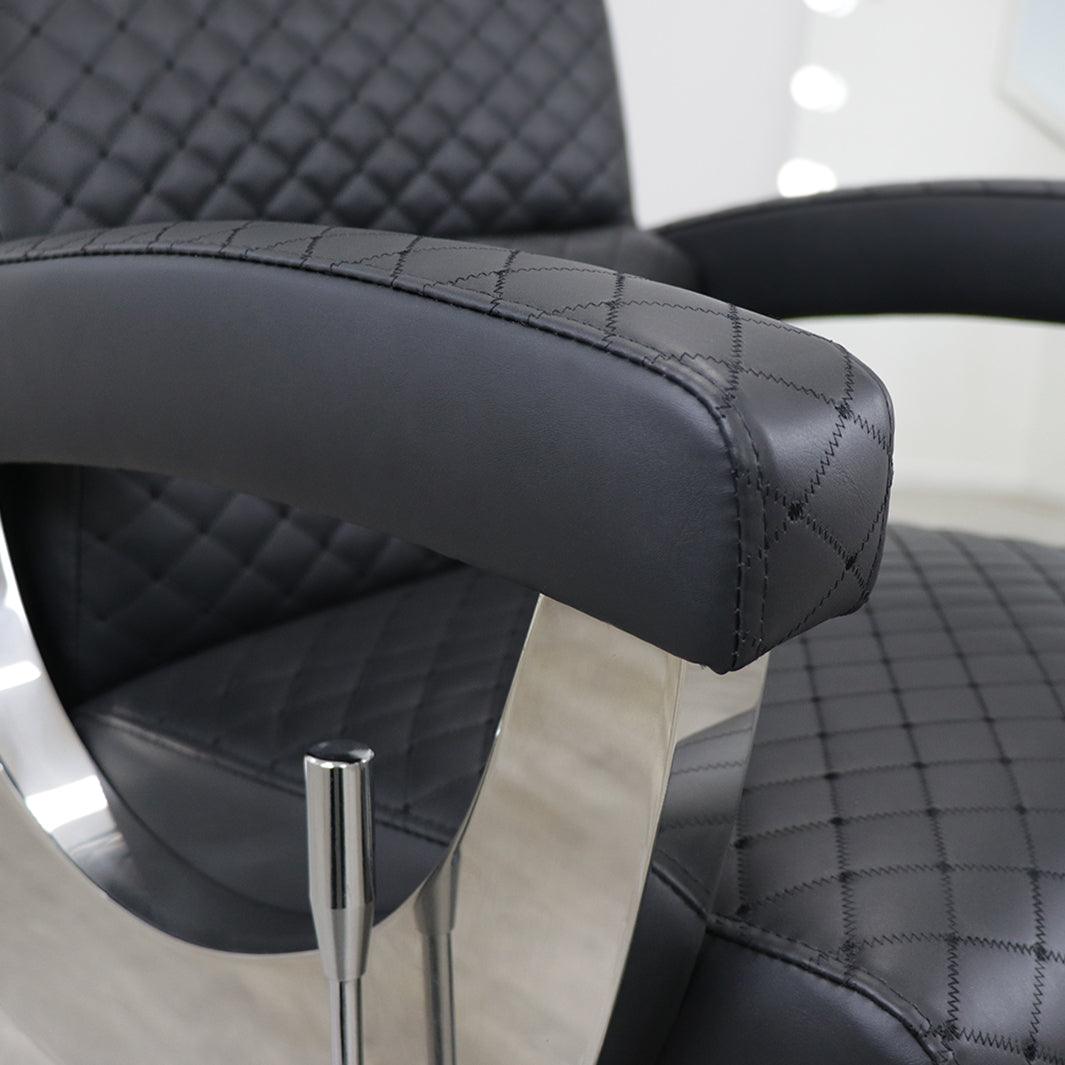 Keller International Knight Barber Chair DSP-KEL-BBCHR-K2002-BLACK