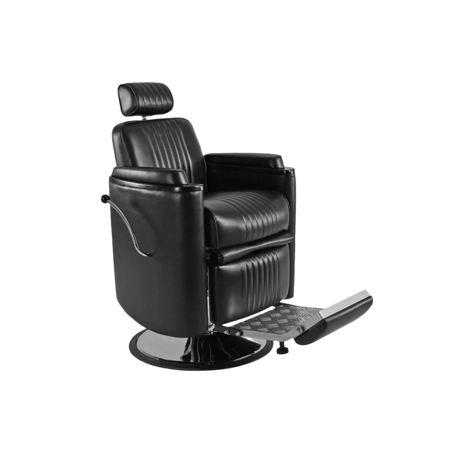 Keller International Barrel Barber Chair NG1 Standard Base / Black DSP-KEL-BBCHR-K2097-BLACK