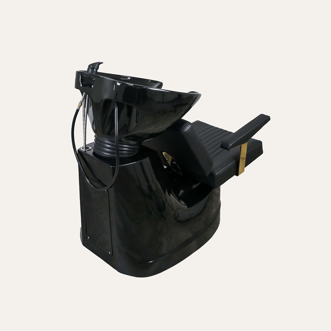 Keller International Athena Shampoo Bowl And Chair Black DSP-KEL-BWSH-K4058-BLACK